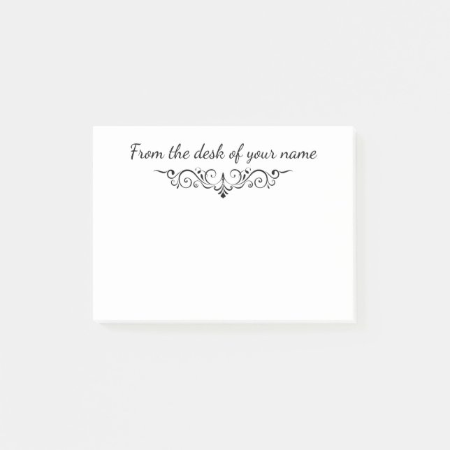 Notas Post-it® Del escritorio de (Anverso)