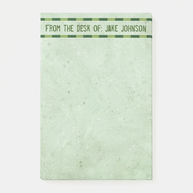 Notas Post-it® Del escritorio de: (Anverso)