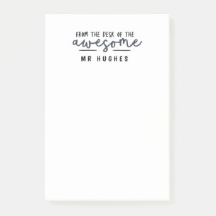 Notas Post-it® Del escritorio de la marina de guerra brillante