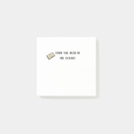 Notas Post-it® del escritorio del profesor