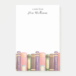 Notas Post-It del libro de profesores personalizad