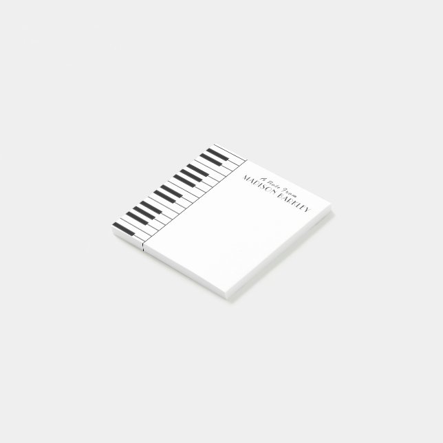 Notas post-it del músico de piano de banda profeso (En perspectiva)