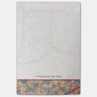 Notas Post-it® Delaware, Illinois, Indiana e Iowa