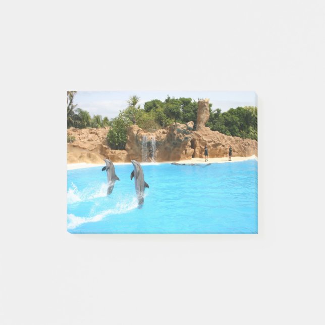 Notas Post-it® Delfín Animal Marino Nadar Bucear Destino Destino' (Anverso)