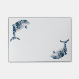 Notas Post-it® Delfín geométrico