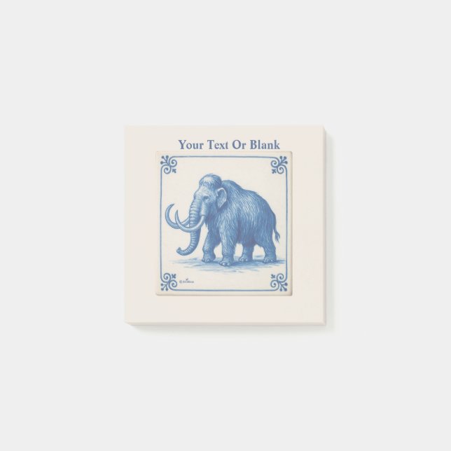 Notas Post-it® Delft Wooly Mammoth (Anverso)