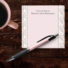 Notas Post-it® Delicados capullos de rosa rosa Floral De la mesa