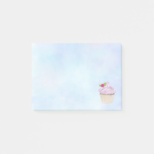 Notas Post-it® Deliciosa tarta rosa morena arriba (Anverso)