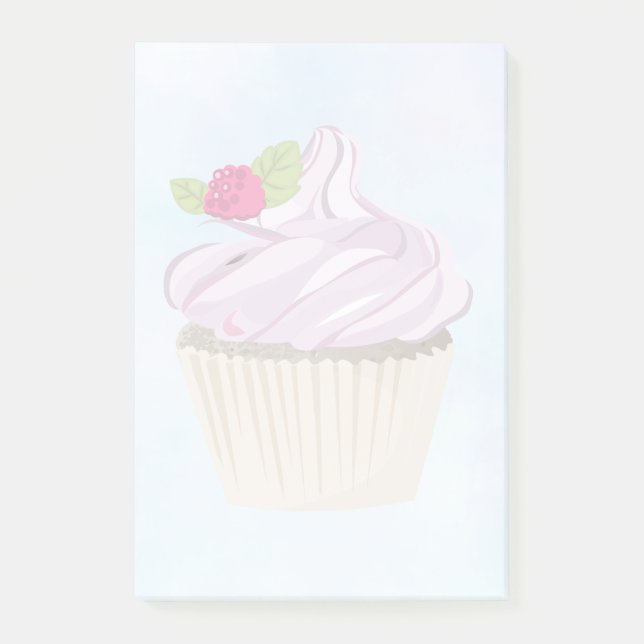 Notas Post-it® Deliciosa tarta rosa morena arriba (Anverso)