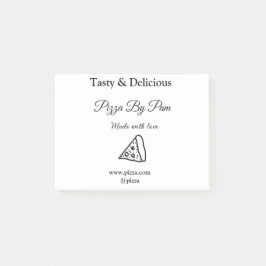 Notas Post-it® Delicioso restaurante pizzería café hecho con amor