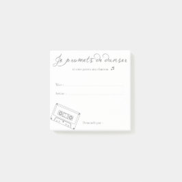 Notas Post-it® Demande Musique "Je te promets de danser"