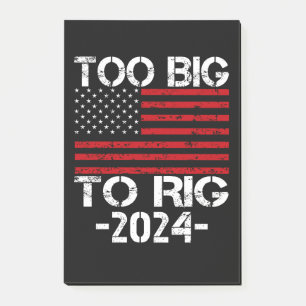 Notas Post-it® Demasiado Grande Para Rig Elecciones 2024