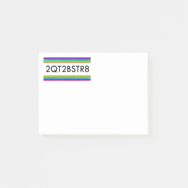 Notas Post-it® Demasiado lindo para ser franco (Anverso)