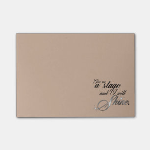 Notas Post-it® Déme una etapa y brillaré