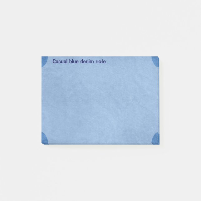 Notas Post-it® denim azul (Anverso)