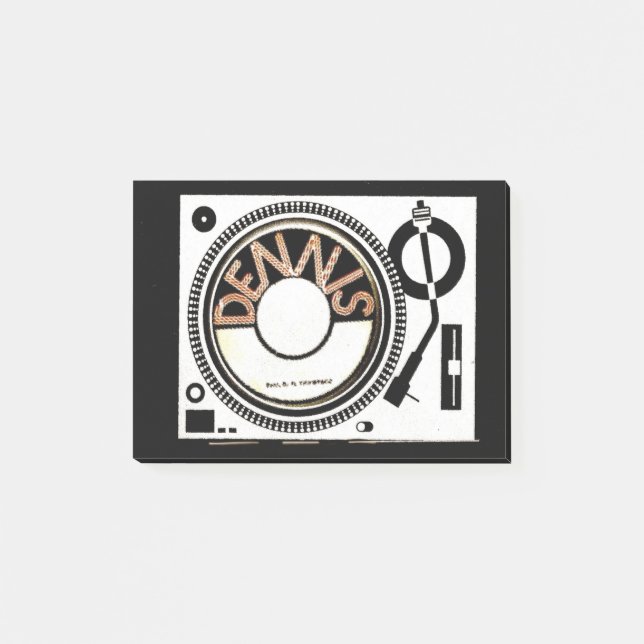 NOTAS POST-IT® DENNIS TURNTABLE (Anverso)