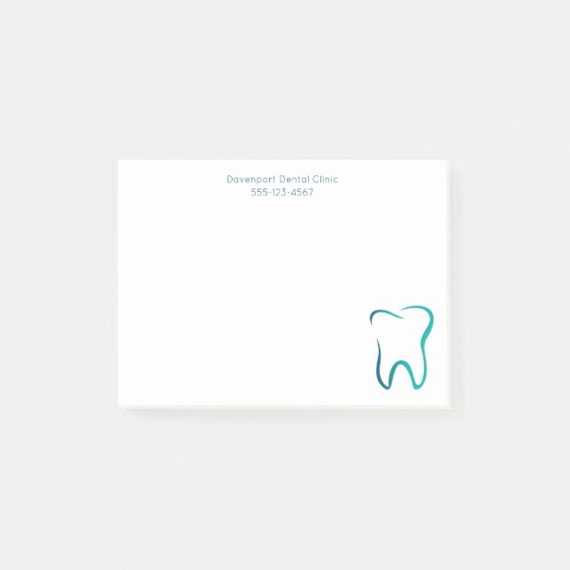 Notas Post-it® Dental Tooth Dentist Medical Image (Anverso)