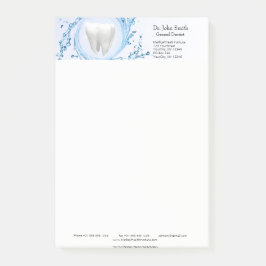Notas Post-it® Dentista Dental Tooth Water Profesional