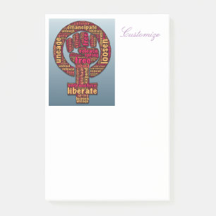 Notas Post-it® derechos de la mujer levantados primero LGBTQIA 20