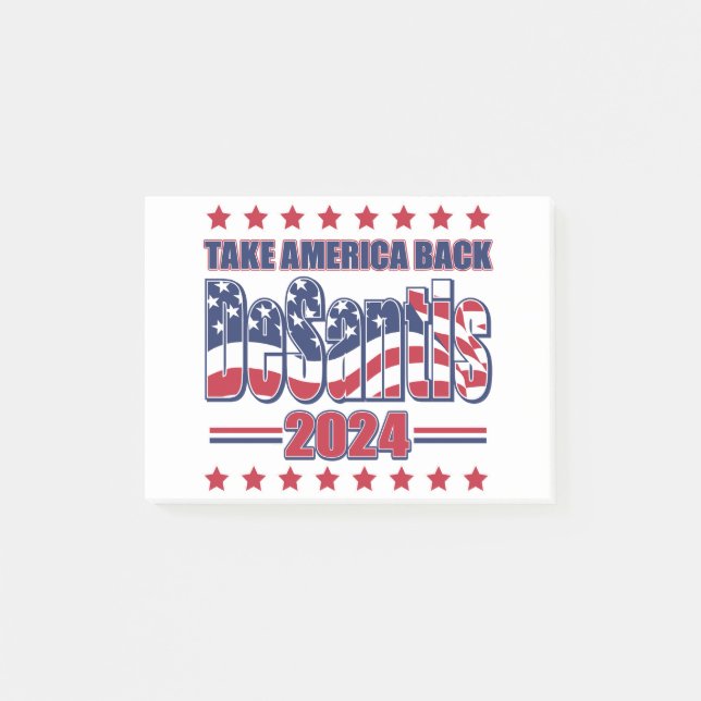 Notas Post-it® DeSantis-2024-Take-America-Back- (Anverso)