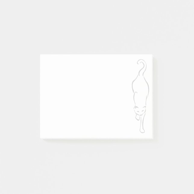Notas Post-it® Descendente gato (Anverso)