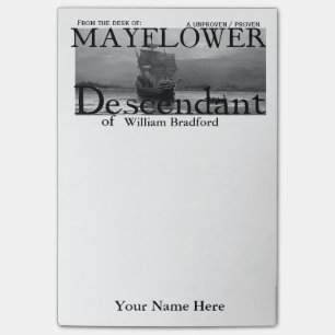 Notas Post-it® Descendiente de Mayflower, probado/sin probar