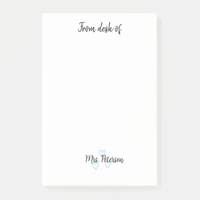 Notas Post-it® desde el escritorio de escucha añadir nombre de pr (Anverso)