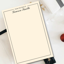 Notas Post-it® Desde El Escritorio De La Elegante Crema Minimalis