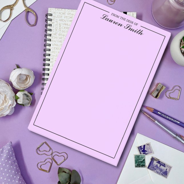 Notas Post-it® Desde El Escritorio De La Elegante Lavanda Minimal (Subido por el creador)