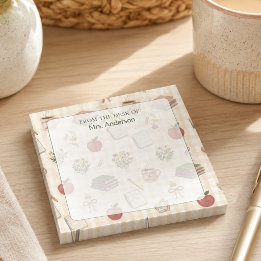 Notas Post-it® Desde el escritorio de la profesora Gingham Waterc