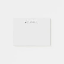 Desde el escritorio del simple gris monograma