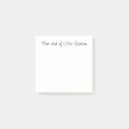 Notas Post-it® desde el escritorio o agregar el nombre del profes