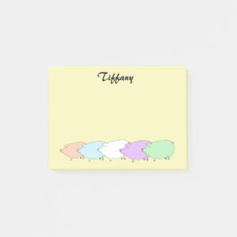 Notas Post-it® Desfile de cerdo Pastel Personalizado