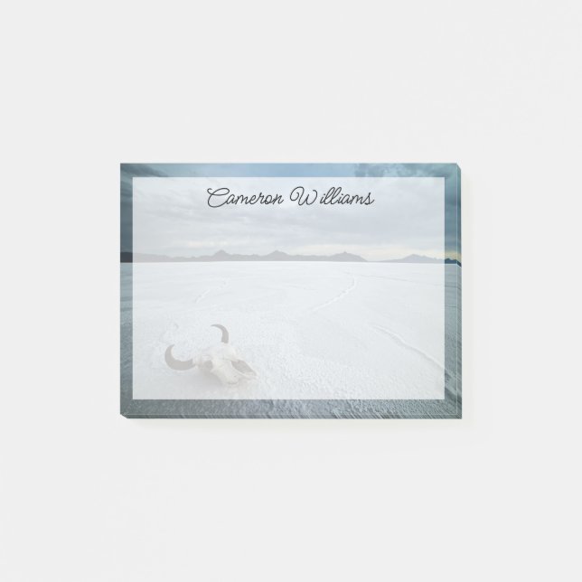 Notas Post-it® Desiertos | Bonneville Salt Flats Utah (Anverso)