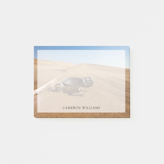 Notas Post-it® Desiertos | Namaqua Chameleon en el desierto (Anverso)