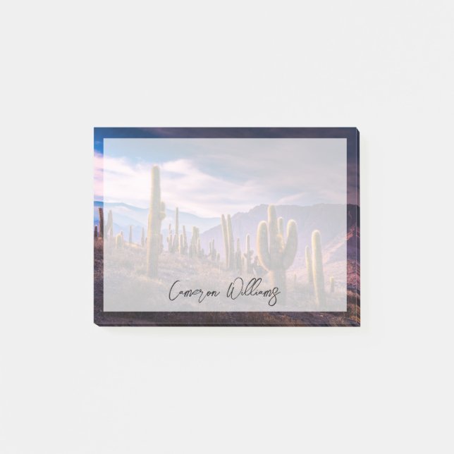 Notas Post-it® Desiertos | Paisaje Cactus Argentina (Anverso)