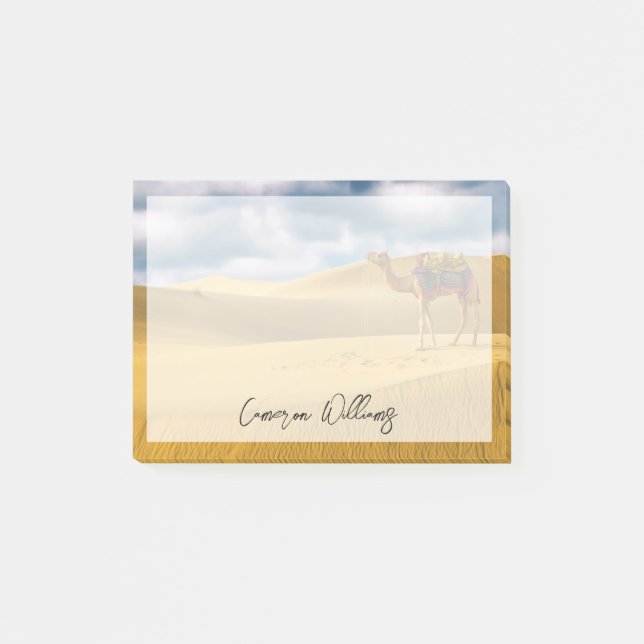Notas Post-it® Desiertos | Thar Desert Rajasthan Camello India (Anverso)