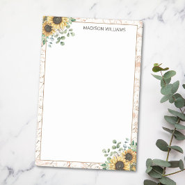 Notas Post-it® Desnudo de Giro Rústico Monogramado