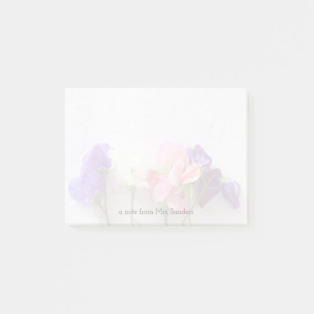 Notas Post-it® Desvanecimiento de guisantes dulces frescos (Anverso)