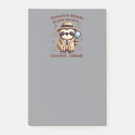 Notas Post-it® "Detective Sloth" Sloth Private Eye