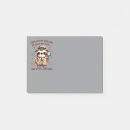Notas Post-it® "Detective Sloth" Sloth Private Eye