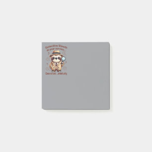 Notas Post-it® "Detective Sloth" Sloth Private Eye