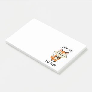 Notas Post-it® Di no a Fur - Sad Fox