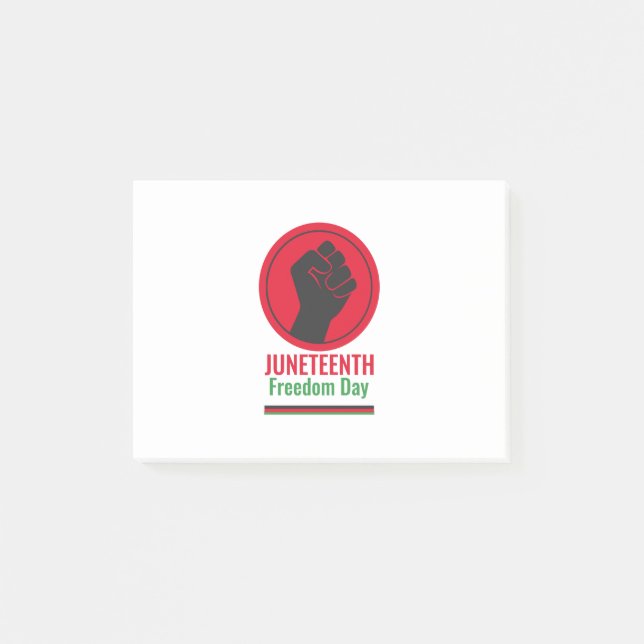 Notas Post-it® Día de la Libertad de Juneteenth (Anverso)