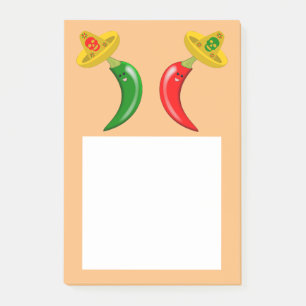 Notas Post-it® Día de los Muertos Chilis Mexicanos