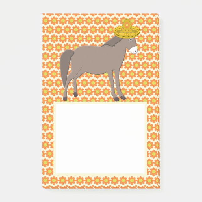 Notas Post-it® Día de los muertos en el burro mexicano (Anverso)