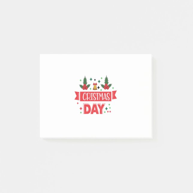 Notas Post-it® Día de los Navidades de Feliz Navidad (Anverso)