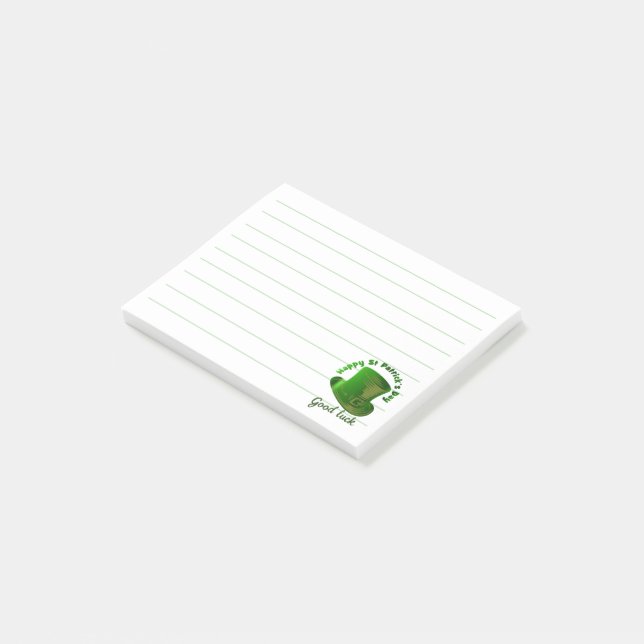 Notas Post-it® Día de San Patricio (En perspectiva)