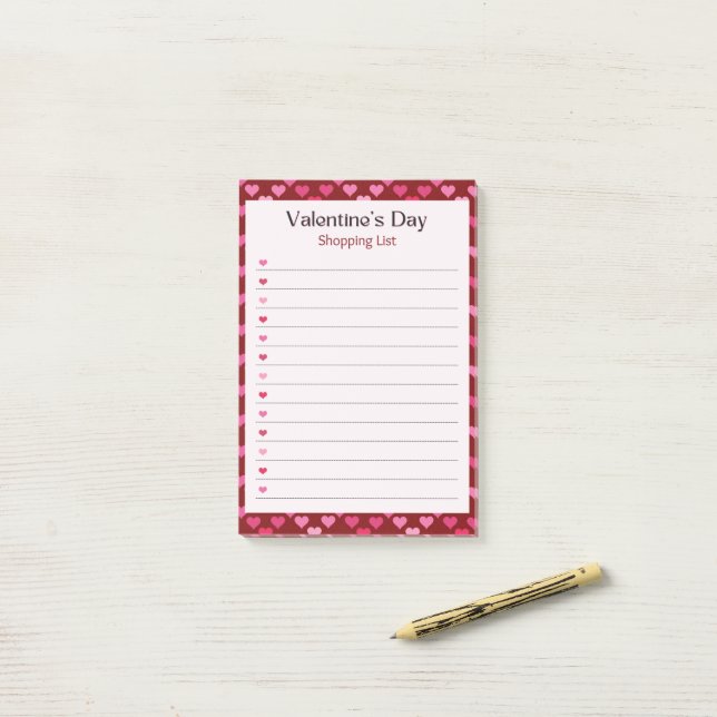 Notas Post-it® Día de San Valentín (Escritorio)