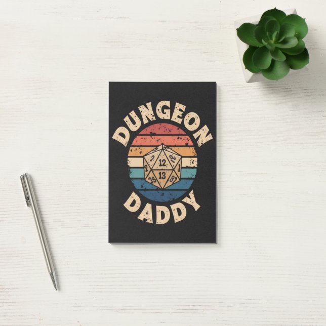 Notas Post-it® Día del Padre Dungeon Daddy (Oficina)